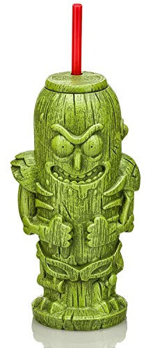 RICK AND MORTY Pickle Rick 22oz Geeki Tikis Plastic Tumbler