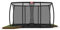 BERG flatground Trampolin rechteckig Champion grau 410 cm mit Sicherheitsnetz Deluxe XL | Qualitätstrampolin, Outdoor-Spielzeug, sicheres Trampolin