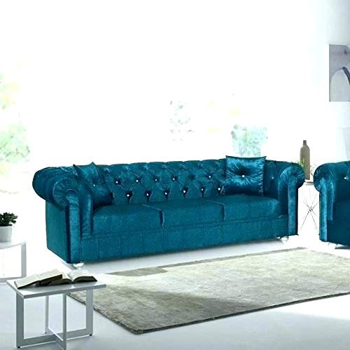 jvmoebel Design Grau Sofa 3 Sitzer Chesterfield Stoff Couch Polster Sofas Textil Couchen