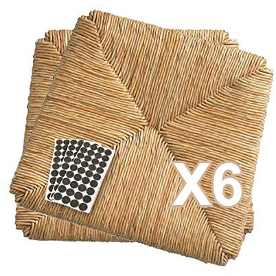 ZStyle Set de Sièges en Paille, Cadre Inférieur pour Chaises Venise, Pise, Paesana - Différents Modèles + Molletons Offerts (6, Cadre [Modèle 996])