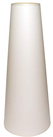 Lampenschirm 250x100x600 mm Durchmesser unten x Durchmesser oben x Höhe | Baumwollimitat Creme (ecru) | Für die Fassung E27 (groß) | Lampenschirm 25 x 13 x 60 cm