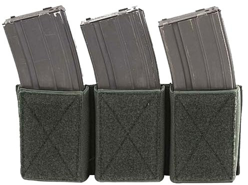 Warrior Assault Systems Warrior Triple Velcro MAG Pouch - KLETTBAR (Dunkeloliv)