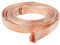 BAIWANLIN Alambre de Tierra Trenzado de Cobre Desnudo Cable Plano Plomo blindaje Metal Malla Alambre eléctrico conexión Longitud: 5m,10#:18x1.4mm
