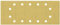 Bosch 10x EXPERT C470 Sandpaper (for Paint on wood, Hardwood, Ø 115x280 mm, Grit 320, Professional Accessory Orbital Sander)