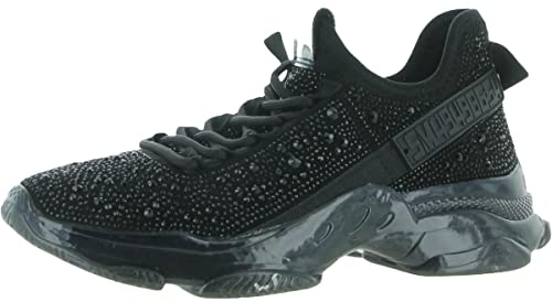 Steve Madden Damen Maxima Sneaker, schwarz, 38 EU