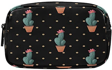 Kaktus Dunkle Kunst Federmäppchen Federtaschen Mäppchen Große Kapazität Schlamperbox Kosmetik Make-up Tasche für Jungen Mädchen Schule Schüler