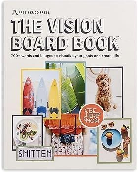 Free Period Press Vision-Board-Buch, 700+ Wörter & Bilder in allen Kategorien, zur Visualisierung deiner Lebensziele & Träume, stilvolle Bilder für Collagenherstellung & Scrapbooking (Erwachsene)