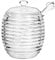MEETOZ Glass Honey Pot, Equipped with Glass Honey Stick, Holder Dispenser, For Home Kitchens