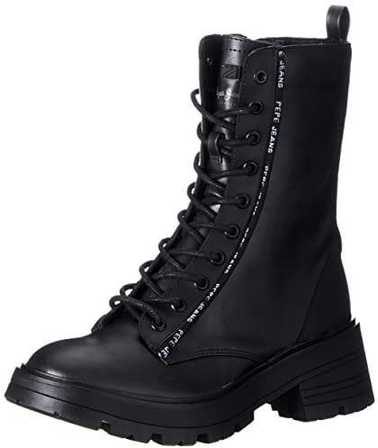 Pepe Jeans Damen SODA RUB W Boots, 999BLACK, 37 EU