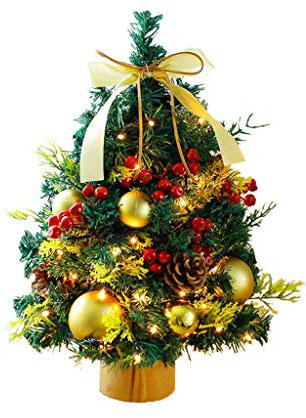 ADITAM décoration de noël Petit Bureau Mini Arbre illuminé Petit Arbre hôtel Centre Commercial Magasin Bureau décoration Arbre de noël Double The Comfort