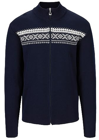 Dale of Norway Dalestolen Cardigan for Men Merino Wool Sweaters Zip Up Cardigan