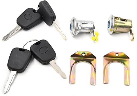 CANJPTON Barillet de Serrure Cylindre de Serrure de Porte Gauche + Droite Compatible avec Citroën C1 Peugeot 107 Toyota Aygo 9170.Y8 1608746380