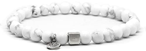 Nato Cuff - 925 Sterling Silber Armband - Perlen Halbedelsteine ​- Herren und Damen schmuck Handgefertigt in Frankreich