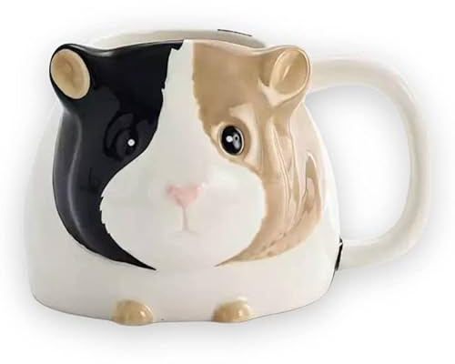 Caribou Living Guinea Pig 3D Novelty Ceramic Mug Cup 400ml for Hot Drinks Coffee Tea Hot Chocolate