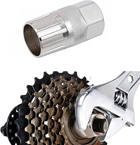Gowxs Bicycle Freewheel Remover,Mountain Bicycle Lockring Removal Tool for Sram, Sunrace, Shimano, DNP and Other 6,7,8,9,10,11Speed Freewheel (Lengthen Sleeve)