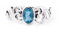 Windalf Damen Ring TIARA 7 mm Spirals Topas Kristall Sky Blue 925 Sterlingsilber (Sterlingsilber, 46 (14.5))
