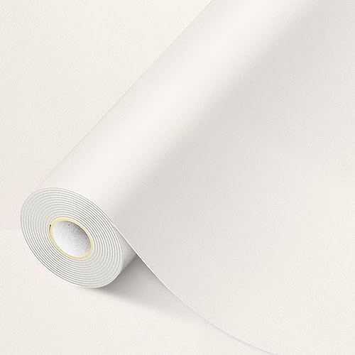 MICTER Leder Selbstklebend 30 X 200 cm, Selbstklebendes Kunstleder, Leder Reparatur Set für Möbel, Sofa, Autositze, Taschen, Leder Reparatur und Renovierung (Weiß)