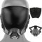 Zhongren Masque cyber punk pour cosplay - Demi-masque amovible anti-buée pour homme et femme - Accessoire de fête d'Halloween - Festival de musique