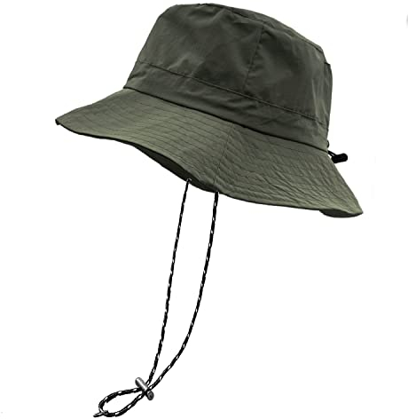 lifwimner Plegable Sombrero de Pescador Mujer Hombre Impermeable Sombrero de Sol Verano Playa Gorra Unisex (Verde)
