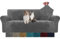 YSTELLAA Housse de Canapé en Velours, Housse Canape 3 Places, Sofa Cover Extensible, Universelle Housse pour Canapé avec Accoudoirs, Protection Canape Chat Chiens Griffures, Gris
