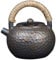 HALAHAI Tetera Hierro Fundido Japonesa Tetera De Cerámica De Porcelana De 16,9 Oz/0,5 L con Asa, Tetera De Gres Retro para El Hogar Tetera Japonesa Hierro