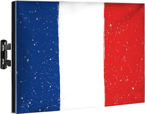 TV Covers Outdoor 50 inch | Waterproof and Weatherproof TV Covers | Outdoor TV Enclosure | Smart Shield TV Screen Protector for Outside TV | Cover for Moving | TV Display Protectors - France Flag