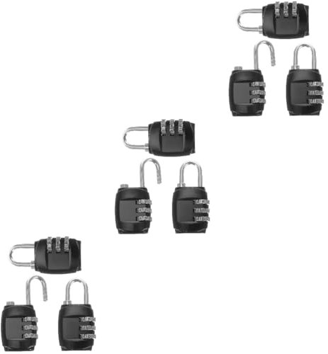 GLEAVI Lot De 3 Cadenas À Pour L'extérieur Pour Bagages Casiers Armoires 3 Pièces X 3