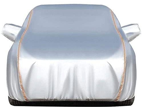 Auto Abdeckplane Wasserdicht für 2007-2023 VW 𝐓𝐢g𝐮𝐚𝒏,Autoabdeckung Outdoor passgenaue Allwetter-Autoabdeckung mit Reißverschlusstür, winddichtem Riemen.