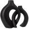 maozyiltle Blumenvase Umarmung Aus Keramik,Moderne Dekorative Vasen, Schlafzimmer-Dekorationen, Elegante Indoor-Vase, Schreibtischdekoration (Schwarz)