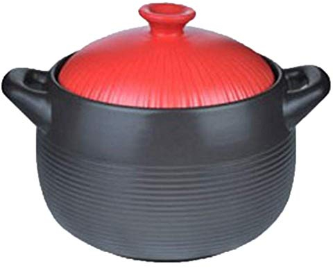 Utensilios de cocina de cerámica, olla para sopa, olla para estofado saludable, olla de barro, olla de barro