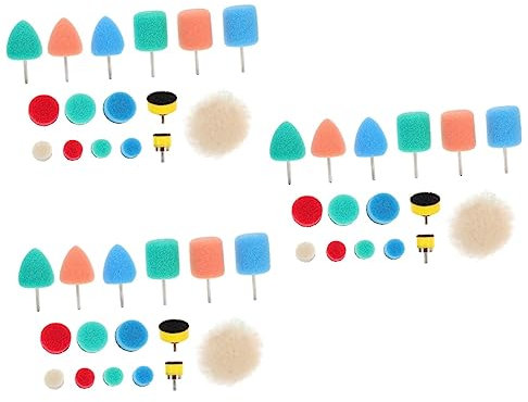 GLEAVI 48stücke Teiliges Polierpad-set Für Professionelle Polierschwämme Für Bohrmaschinen Und Poliermaschinen Für Lack Möbel Und