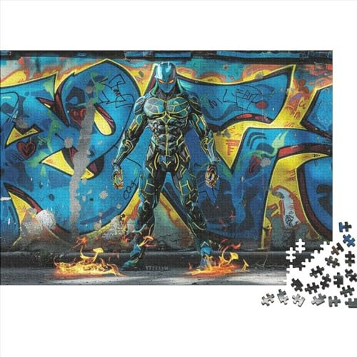 Doodle Alien Jigsaw Puzzle, 1000 Teile Jigsaw Puzzle Für Erwachsene 1000pcs (75x50cm)