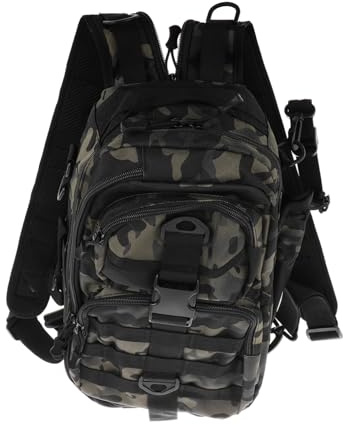 Toddmomy Angelrucksack Tackle-tasche für Angeln und Wandern Großzügiger Stauraum Robuste Konstruktion aus Polyester Komfortables Tragegefühl mit Verstellbaren Schultergurten