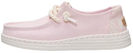 HEYDUDE Alpargata de hibisco sin cordones para mujer, plantilla de corcho, zapatos planos casuales ligeros listos para viajar, 41 EU