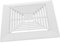 VALICLUD Exhaust Bathroom Fan Cover Square Ventilation Grille Replacement for Ceiling Fans Easy DIY Installation Moisture Protection for Clean Bathroom Spaces