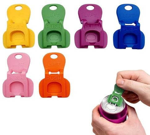 Dosenverschluss Getränkedosen, 2025 Neu Getränkedosenöffner,WHYCNJL 6,12 Stück Dosenverschluss Getränkedosen, Getränkedosen Verschluss Einfacher Manueller Dosenöffner Dosen Verschluss (6)