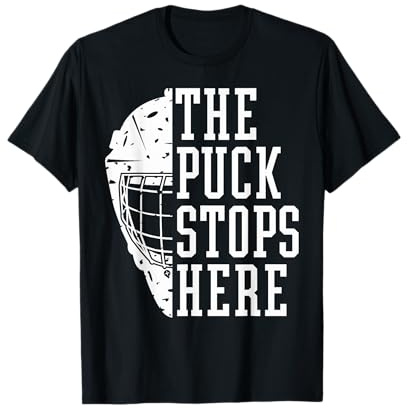 Hockey Goalie Maske Fan Trainer Outfit Für Eishockey Tormann T-Shirt