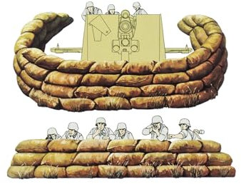 Tamiya Plastic Model Assembly Kit 1:35 Sand Bag Set