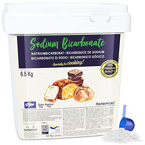 Nortembio Natron Lebensmittelqualität 6,5kg 100% Natürlich, Aluminiumfrei, Vegan, Glutenfrei und zum Backen | Inkl. Gratis Rezept-E-Book