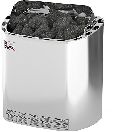 SAWO SCANDIA Elektrische Saunaofen, Leistungsbereich: 4,5 kW; 6,0 kW; 8,0 kW; 9,0 kW; wird separates Steuergerät benötig (NS-Modell); Multispannung: entweder Einphasig oder 3-Phasig;