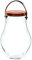 Lumix® LED Deco Glass Bold Solarlicht Dekoleuchte Sonnenglas Solarlampe mit Bambusdeckel Mundgeblasenes Glas Dekoration Warmweiß inkl. USB-Port Leder Trageriemen In & Outdoor 22520