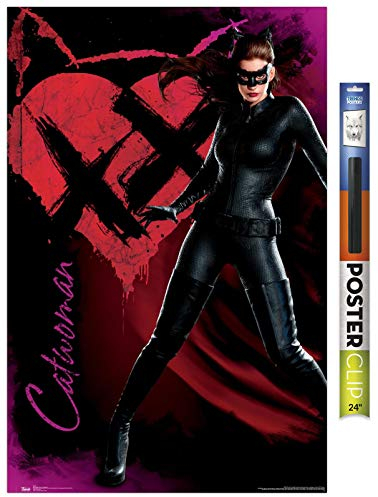 Trends International DC Comics Filmposter The Dark Knight Rises - Catwoman 56,8 x 86,4 cm, Premium Poster & Clip Bundle