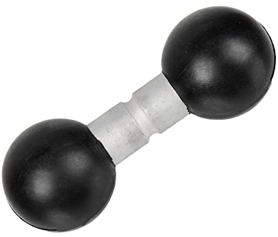 Doppelte Kugelverlängerung 2,5 cm mit Metallschaft Gummierte Beschichtung auf Kugeln Kompatibel mit RAM und 2,5 cm Kugelsystemen von Arkon, iBolt und mehr Tackform Enterprise Serie