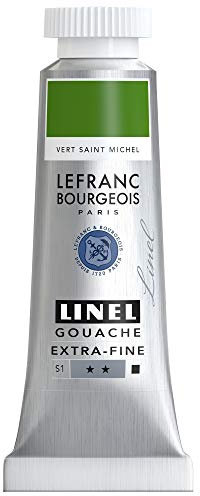 Lefranc Bourgeois Linel Gouache Extra-Fine Tube 14 ml Vert Saint Michel Série 1