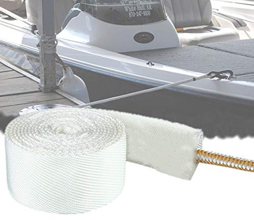 Marine Dock Guards Rope Cover - Heavy Duty Boat Mooring Line Protector Fit Lines up to 1, Sailing Docking Anchoring Equipment for Yacht, Sailboats, Kayaks (10ft)