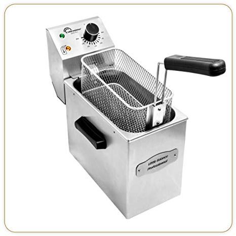 LITTLE BALANCE 8481 My George Pro, Friteuse électrique, Contenance 4 l, Puissance 3200 W, Tout Inox