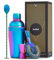 VonShef Iridescent 4pc Cocktail Shaker Set, 550ml Manhattan Shaker, Professional Bartender Set for Home Bar, Includes Strainer, Jigger & Other Bar Accessories, Gift Box Included