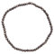 Taddart Minerals – Goldfarbenes Armband aus dem natürlichen Edelstein Pyrit mit facettierten 3 mm Kugeln auf elastischem Nylonfaden aufgezogen – handgefertigt
