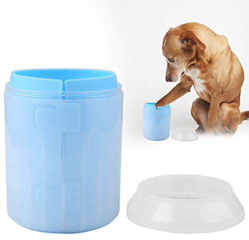 Dog Cleaner, Portable Washer Cup, Soft Silicone Bristles Feet Brush for Dogs Removes Dirt Mud Debris, Pet Cleaning Tool for Grooming Bathing Outdoor Use