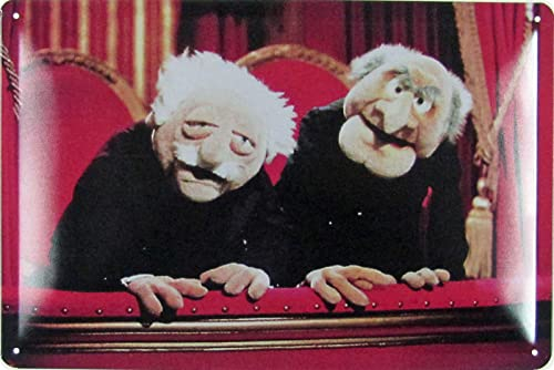 Ontrada Blechschild 20x30cm gewölbt Waldorf Statler Muppet Show Deko Geschenk Schild